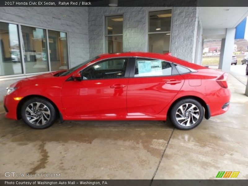 Rallye Red / Black 2017 Honda Civic EX Sedan