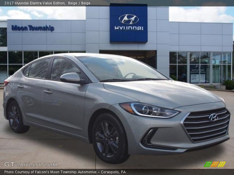Beige / Beige 2017 Hyundai Elantra Value Edition