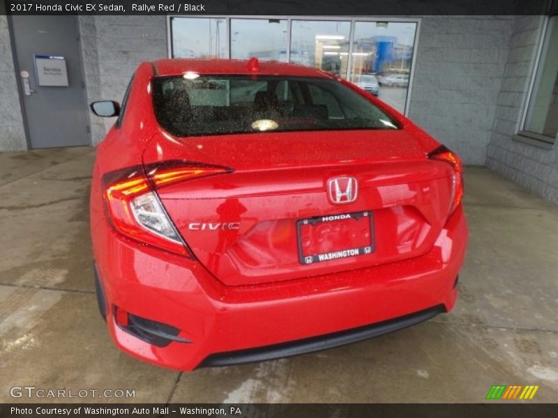 Rallye Red / Black 2017 Honda Civic EX Sedan
