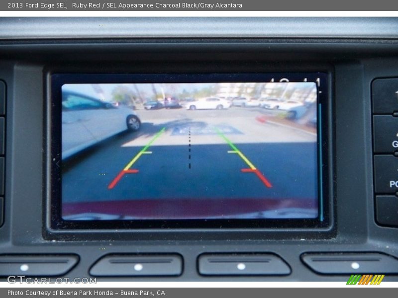 Ruby Red / SEL Appearance Charcoal Black/Gray Alcantara 2013 Ford Edge SEL