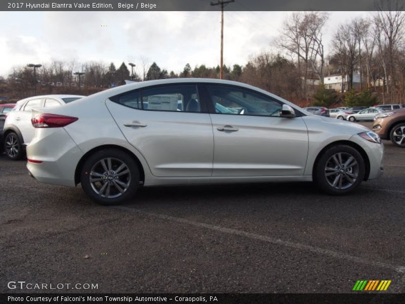 Beige / Beige 2017 Hyundai Elantra Value Edition