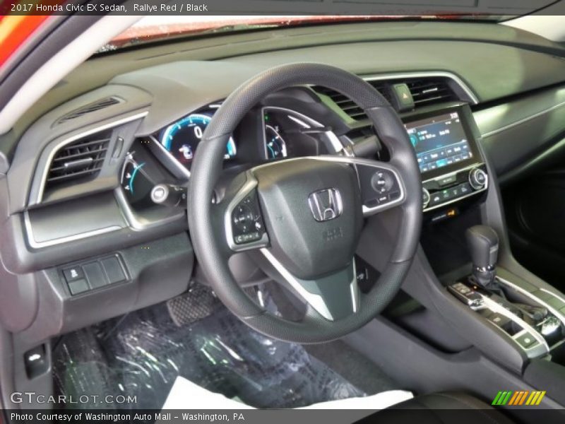 Rallye Red / Black 2017 Honda Civic EX Sedan