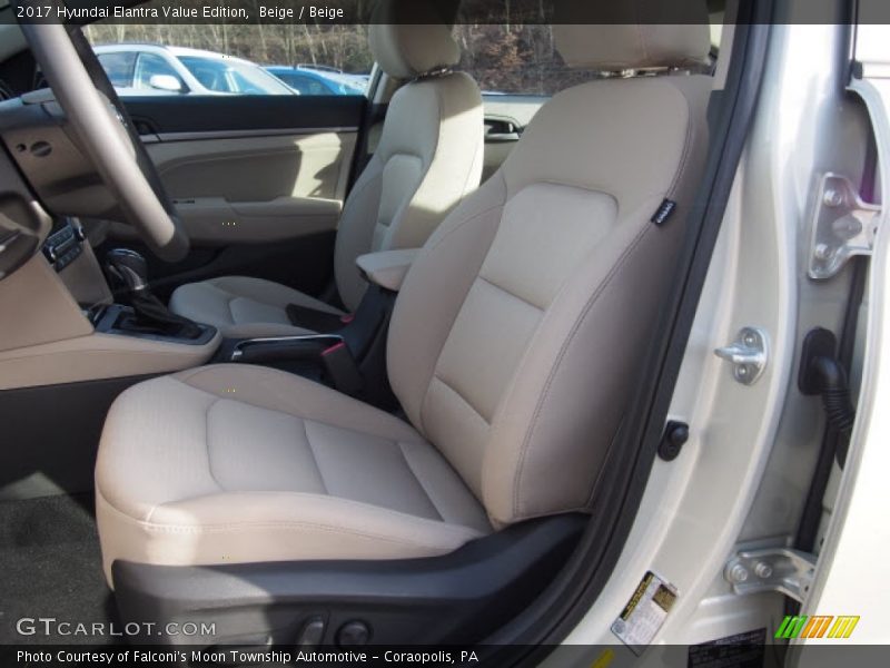 Beige / Beige 2017 Hyundai Elantra Value Edition