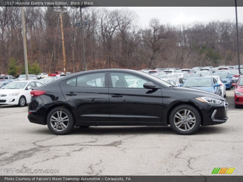 Black / Black 2017 Hyundai Elantra Value Edition