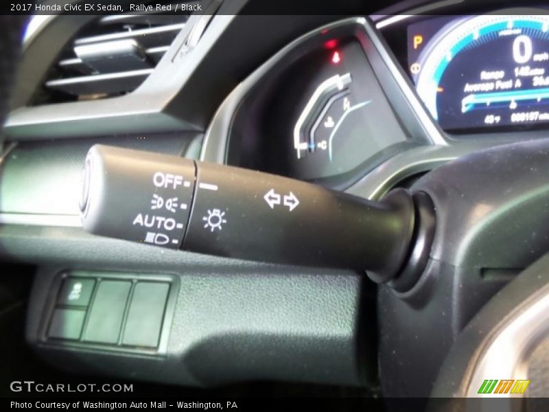 Rallye Red / Black 2017 Honda Civic EX Sedan
