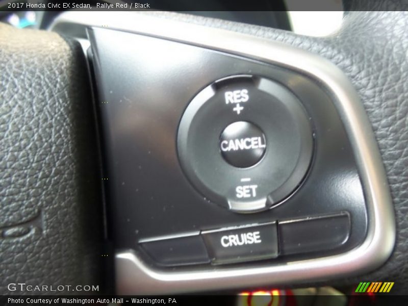 Rallye Red / Black 2017 Honda Civic EX Sedan