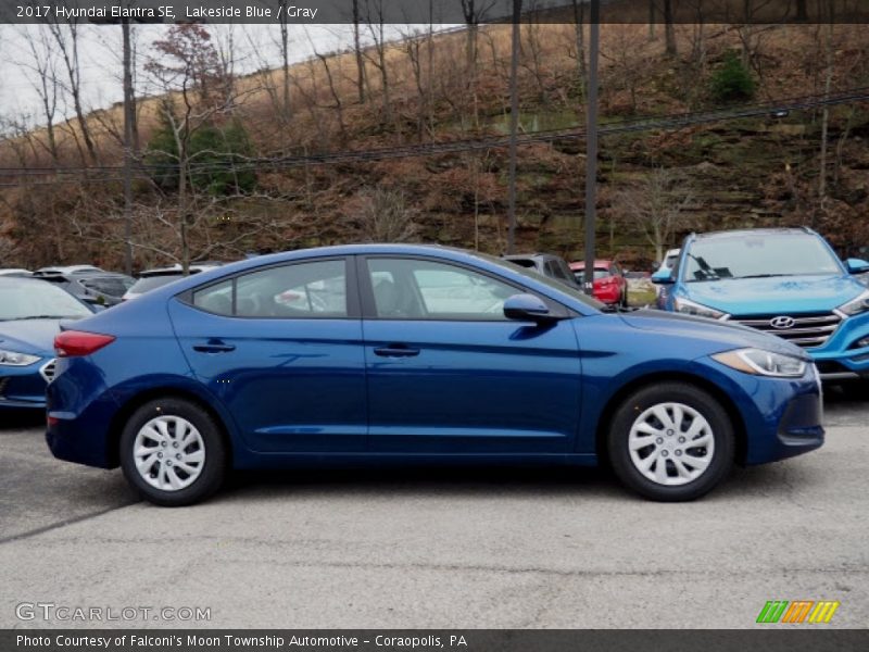 Lakeside Blue / Gray 2017 Hyundai Elantra SE
