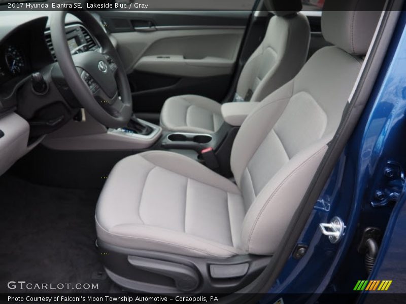 Lakeside Blue / Gray 2017 Hyundai Elantra SE