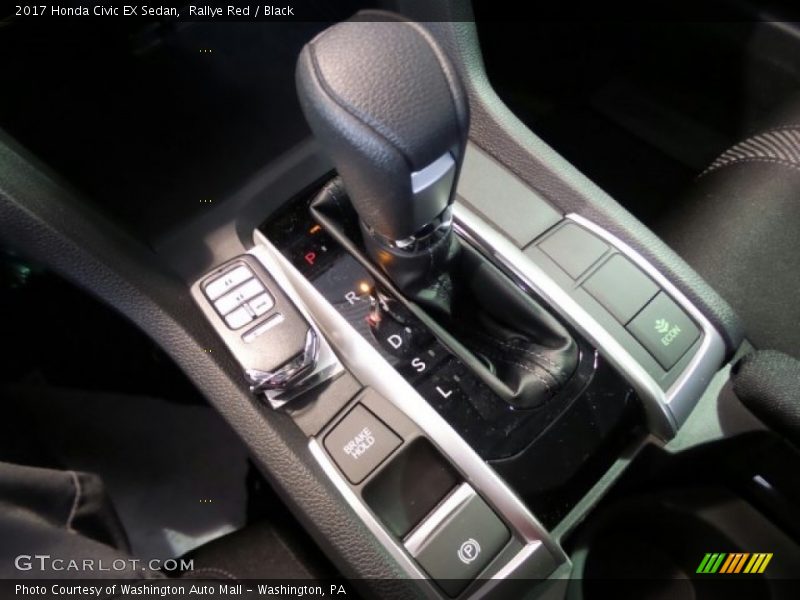 Rallye Red / Black 2017 Honda Civic EX Sedan