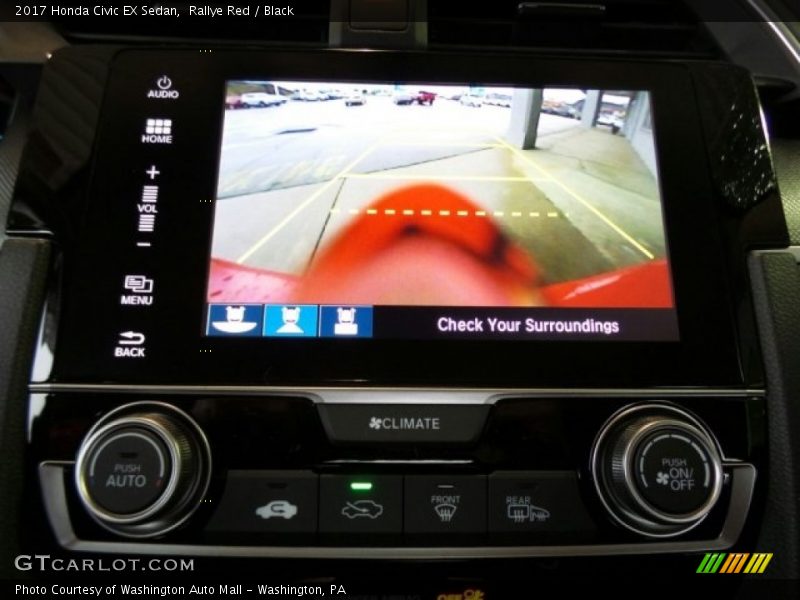 Rallye Red / Black 2017 Honda Civic EX Sedan