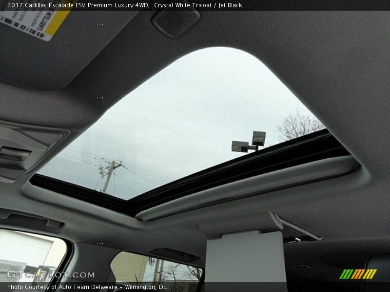 Crystal White Tricoat / Jet Black 2017 Cadillac Escalade ESV Premium Luxury 4WD
