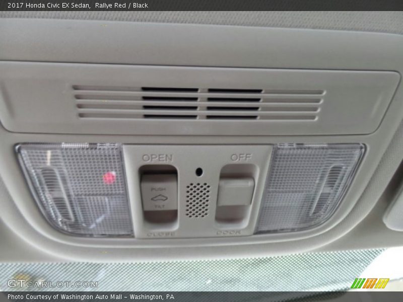 Rallye Red / Black 2017 Honda Civic EX Sedan
