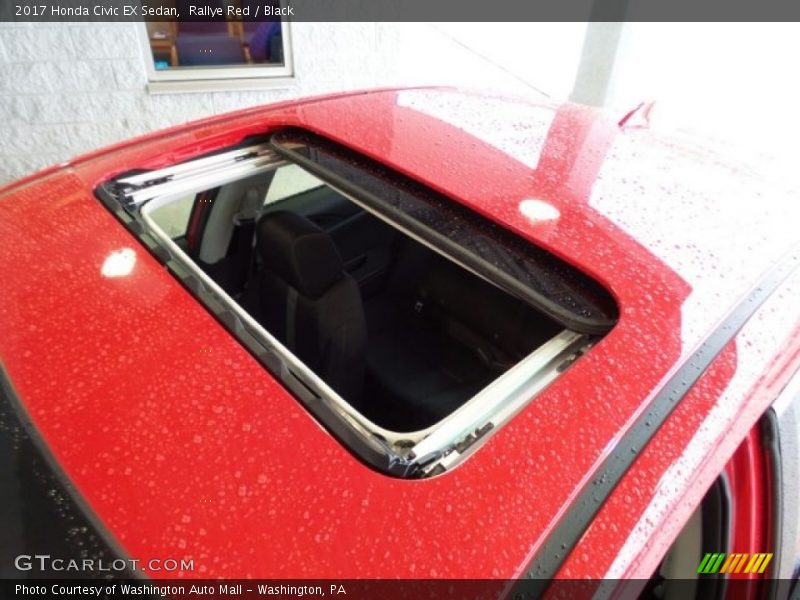 Rallye Red / Black 2017 Honda Civic EX Sedan