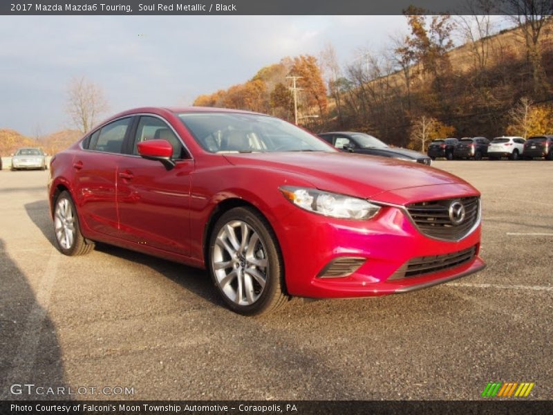 Soul Red Metallic / Black 2017 Mazda Mazda6 Touring