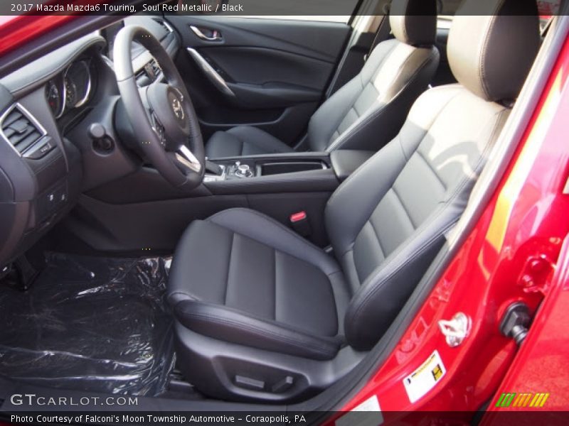 Soul Red Metallic / Black 2017 Mazda Mazda6 Touring