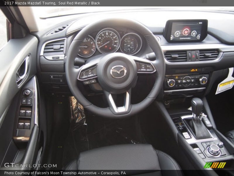 Soul Red Metallic / Black 2017 Mazda Mazda6 Touring