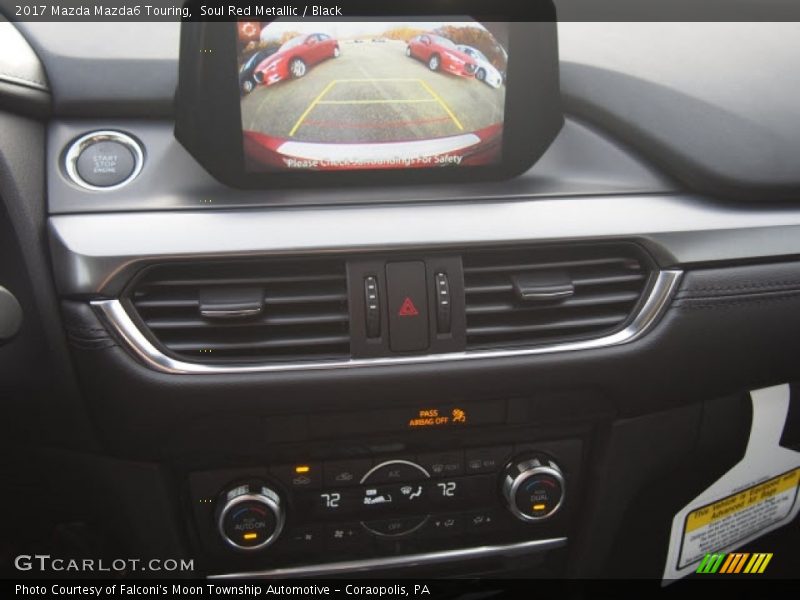 Soul Red Metallic / Black 2017 Mazda Mazda6 Touring