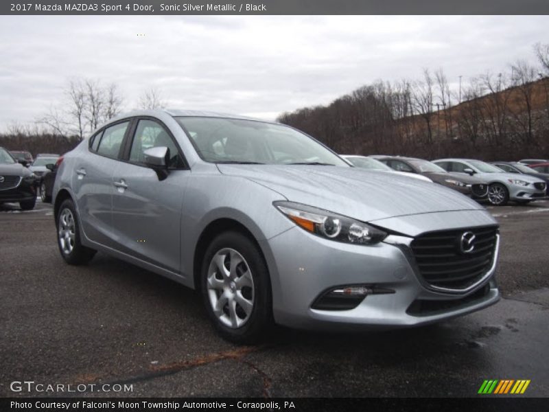 Sonic Silver Metallic / Black 2017 Mazda MAZDA3 Sport 4 Door