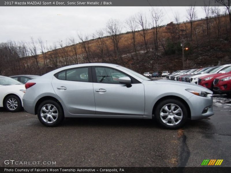 Sonic Silver Metallic / Black 2017 Mazda MAZDA3 Sport 4 Door
