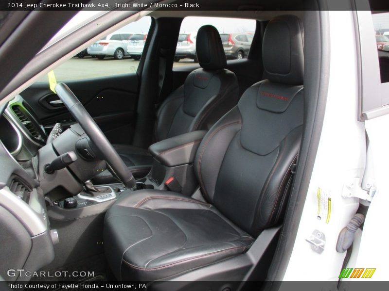 Bright White / Morocco - Black 2014 Jeep Cherokee Trailhawk 4x4