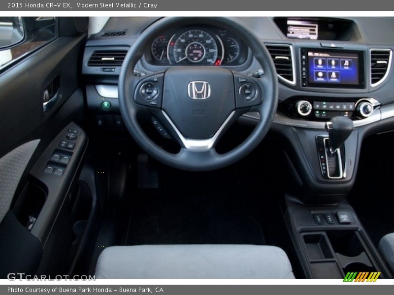 Modern Steel Metallic / Gray 2015 Honda CR-V EX