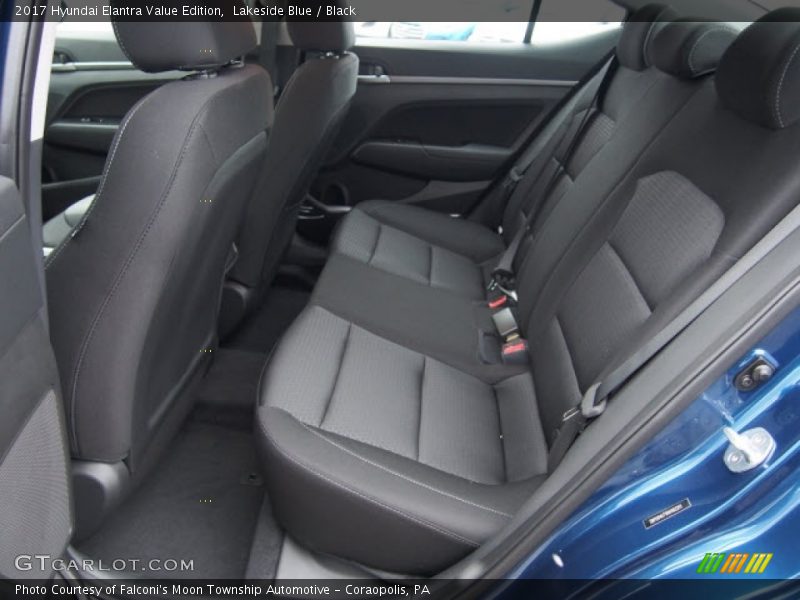 Lakeside Blue / Black 2017 Hyundai Elantra Value Edition