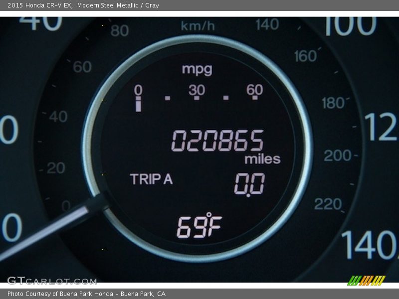Modern Steel Metallic / Gray 2015 Honda CR-V EX