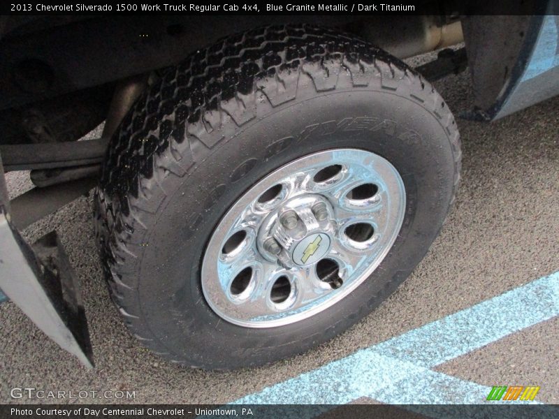 Blue Granite Metallic / Dark Titanium 2013 Chevrolet Silverado 1500 Work Truck Regular Cab 4x4