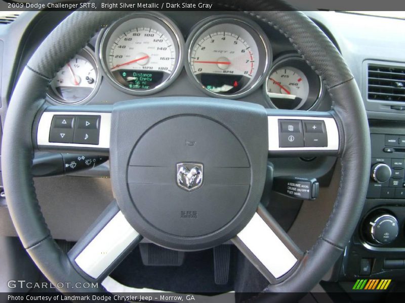 Bright Silver Metallic / Dark Slate Gray 2009 Dodge Challenger SRT8