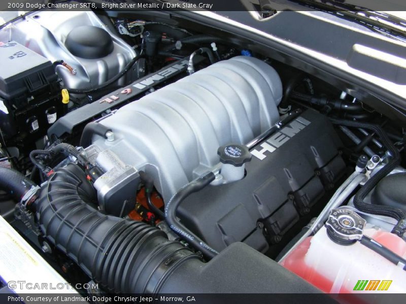 Bright Silver Metallic / Dark Slate Gray 2009 Dodge Challenger SRT8