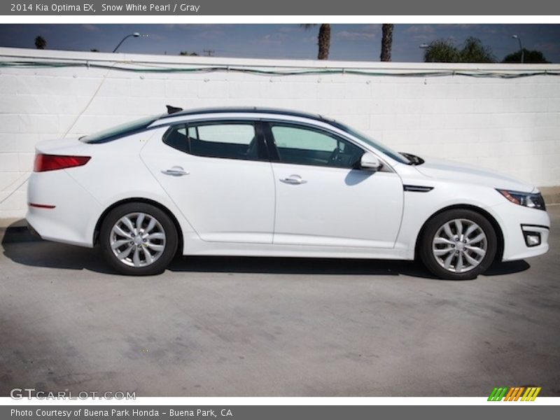 Snow White Pearl / Gray 2014 Kia Optima EX