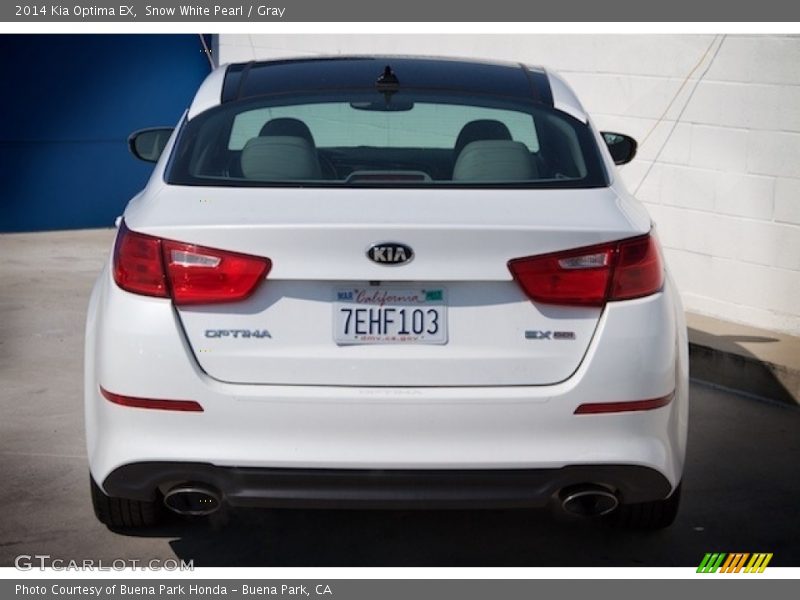 Snow White Pearl / Gray 2014 Kia Optima EX