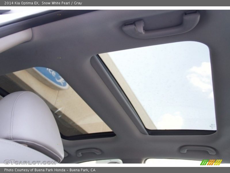 Snow White Pearl / Gray 2014 Kia Optima EX