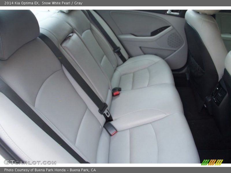 Snow White Pearl / Gray 2014 Kia Optima EX