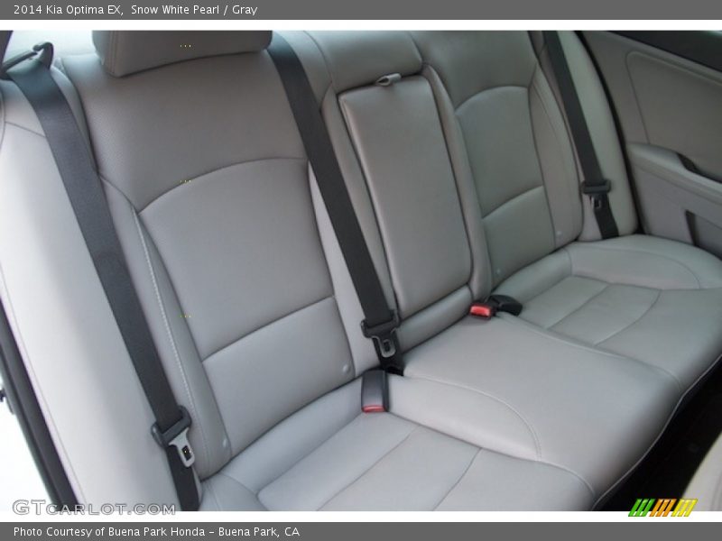 Snow White Pearl / Gray 2014 Kia Optima EX