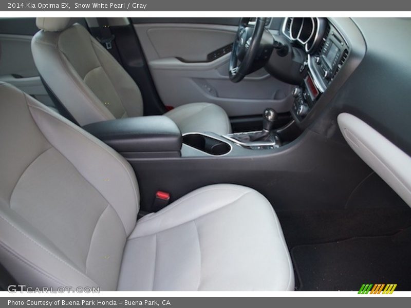 Snow White Pearl / Gray 2014 Kia Optima EX