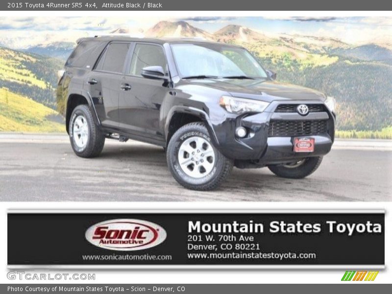 Attitude Black / Black 2015 Toyota 4Runner SR5 4x4