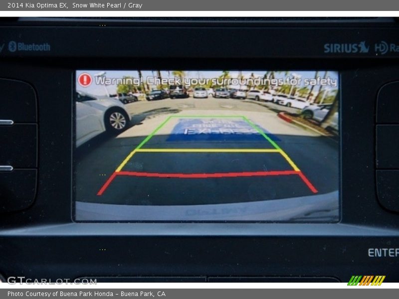 Snow White Pearl / Gray 2014 Kia Optima EX