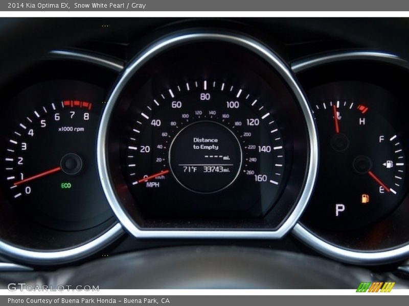 Snow White Pearl / Gray 2014 Kia Optima EX