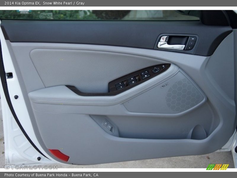 Snow White Pearl / Gray 2014 Kia Optima EX