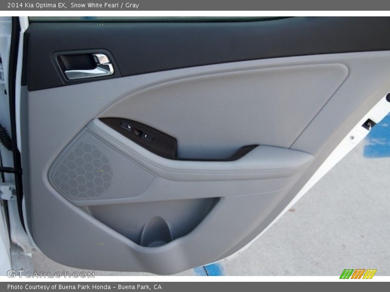 Snow White Pearl / Gray 2014 Kia Optima EX