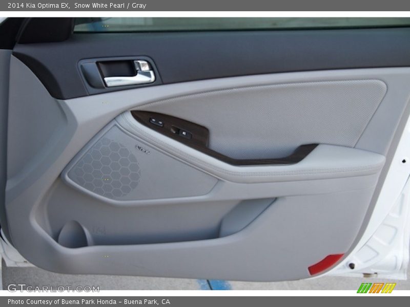 Snow White Pearl / Gray 2014 Kia Optima EX