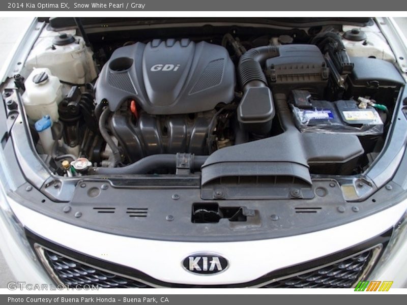 Snow White Pearl / Gray 2014 Kia Optima EX