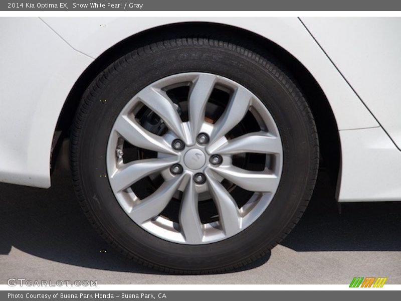 Snow White Pearl / Gray 2014 Kia Optima EX