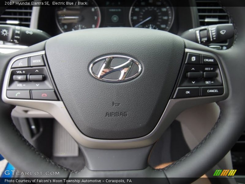 Electric Blue / Black 2017 Hyundai Elantra SE