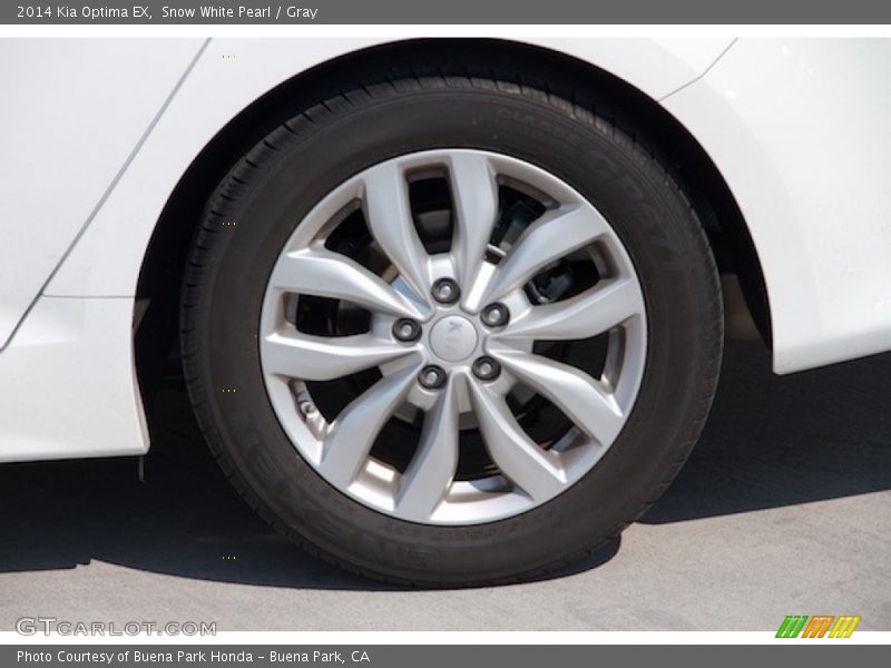 Snow White Pearl / Gray 2014 Kia Optima EX