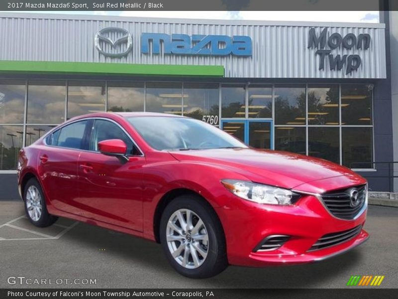 Soul Red Metallic / Black 2017 Mazda Mazda6 Sport