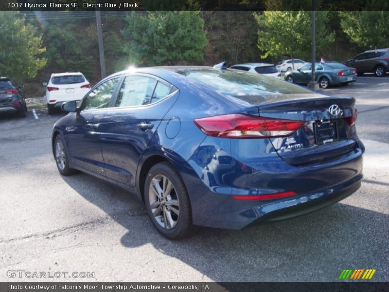 Electric Blue / Black 2017 Hyundai Elantra SE