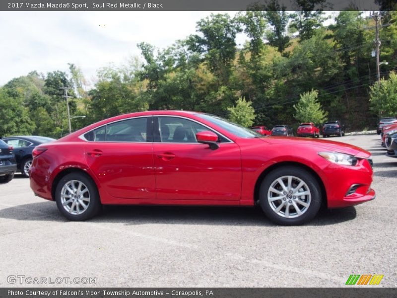 Soul Red Metallic / Black 2017 Mazda Mazda6 Sport