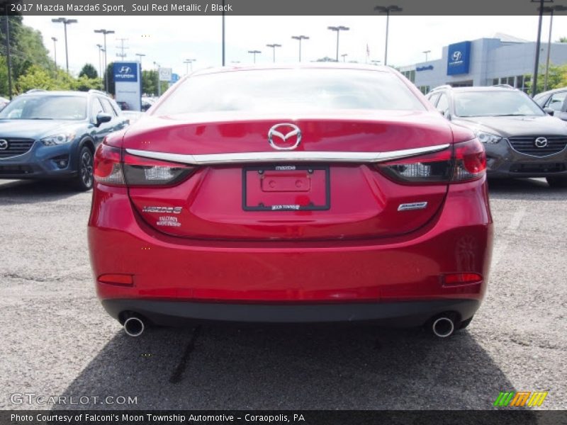 Soul Red Metallic / Black 2017 Mazda Mazda6 Sport